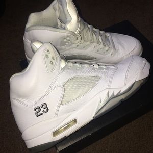 Jordan 5 retro white metallic